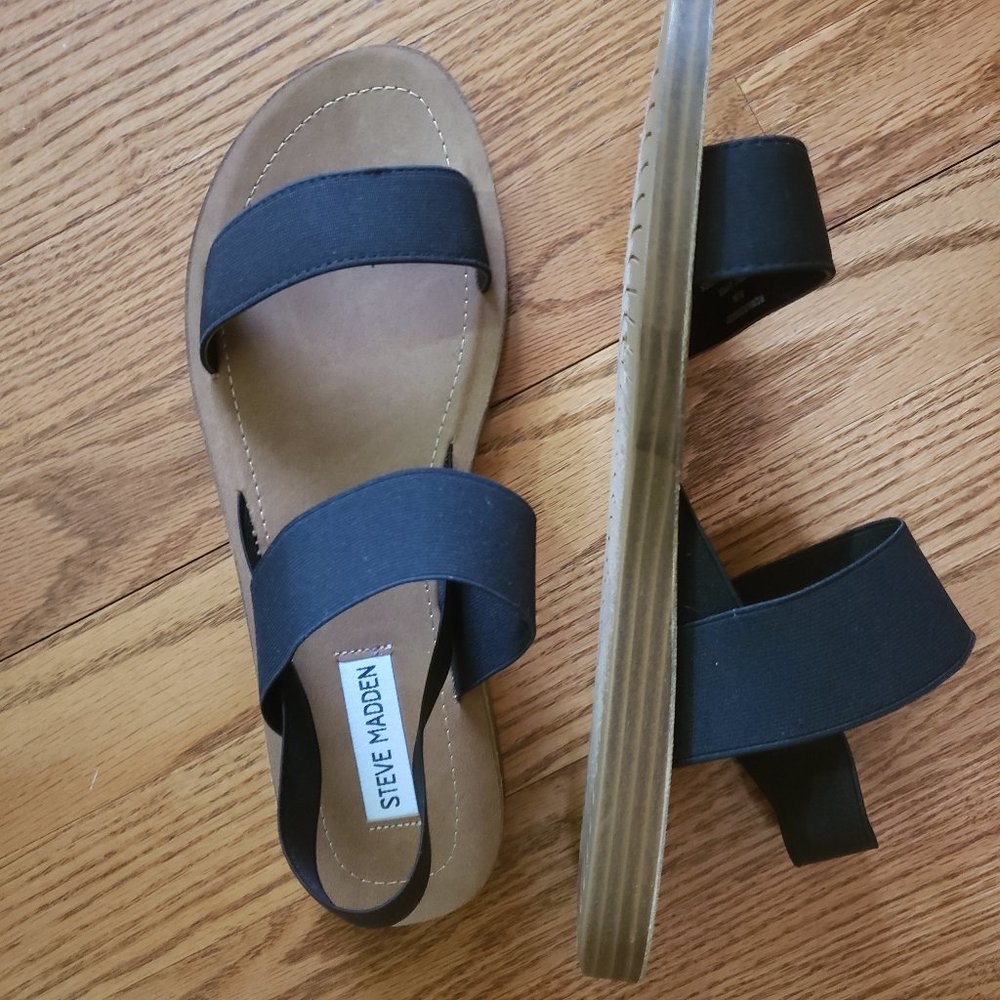 NEW Black Steve Madden Sandals - Size 9.5